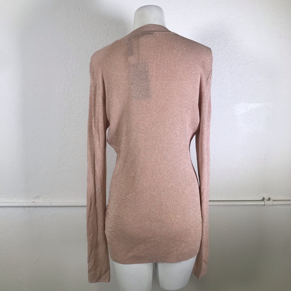 Halogen X Atlantic-Pacific Pink Metallic Sweater - Picture 4 of 8